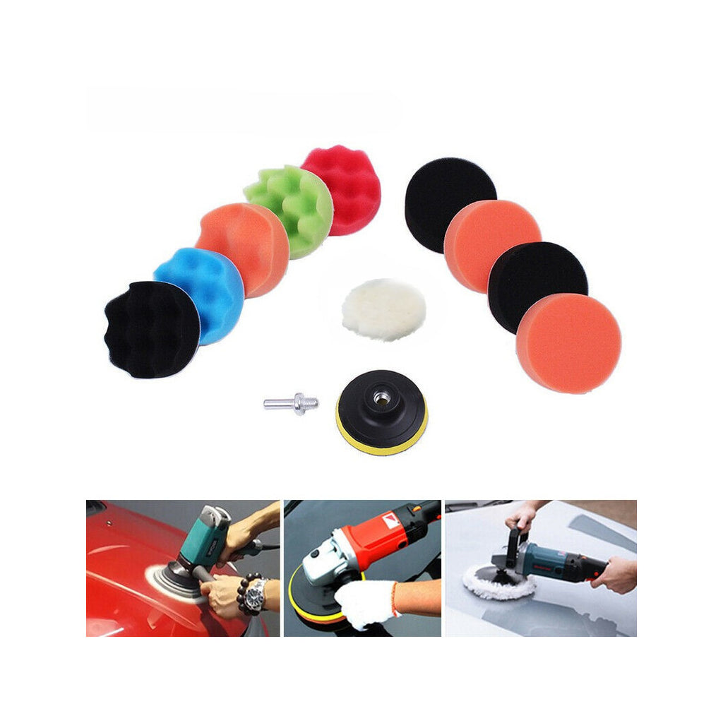Kit de esponjas de pulido de 12 PCS con adaptador de pulido de automóviles platorello de 6 "