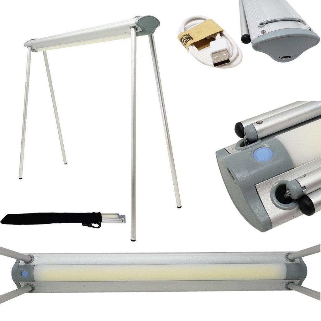 LAMPADA ESTETISTA TAVOLO SCRIVANININI LED BIANCA DIMMERABILE RECARICABILE