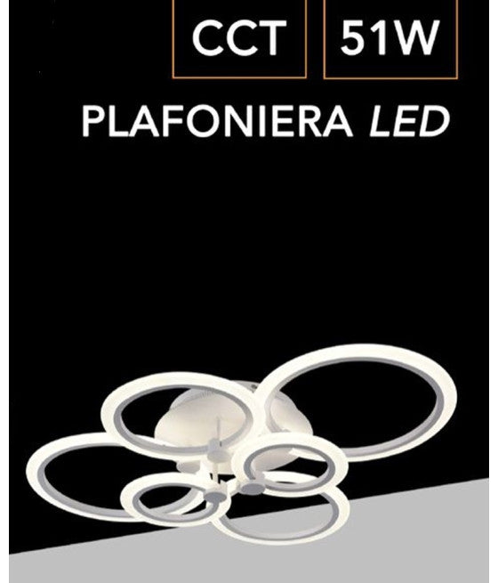 Techo Techo Luz LED Spotlight 36W Redondo Panel hexagonal 1620lm 36 cm Diseño