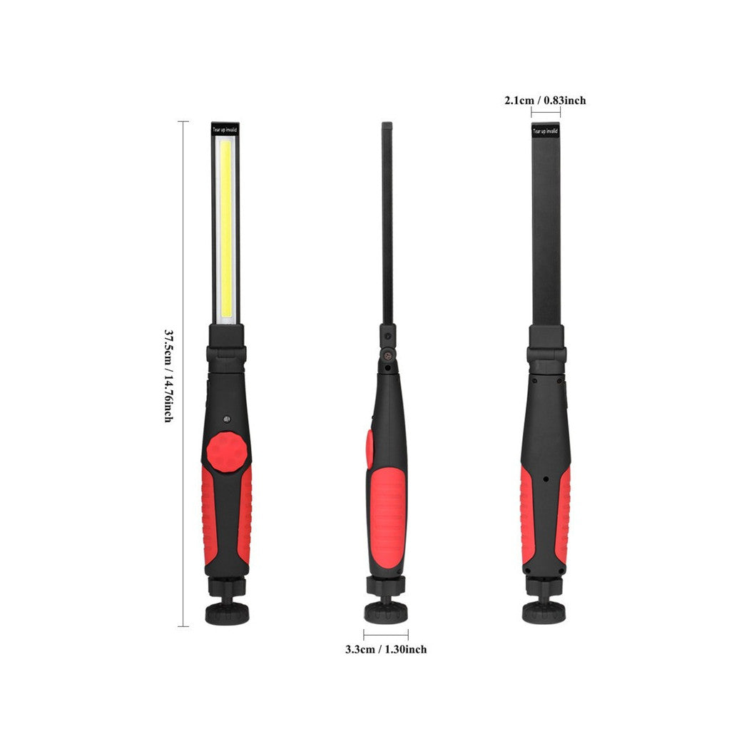 Lámpara antorcha trabajo portátil recargable slim ajustable led mazorca