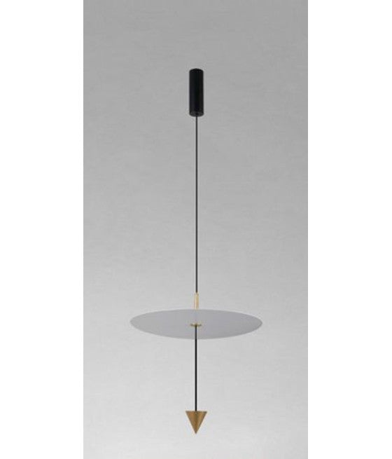 Lámpara lámpara 6 colgantes cónicos de acero estirado luz de techo LED de diseño de apliques