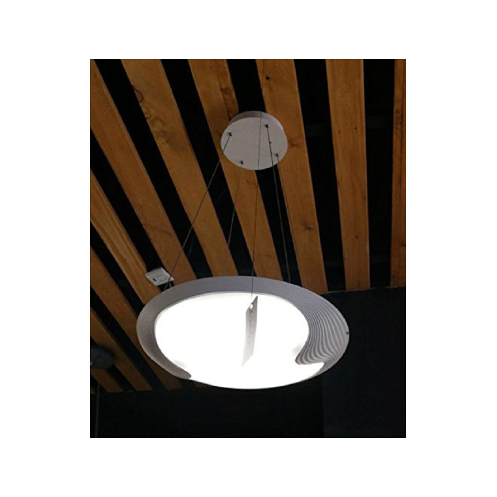 Lámpara de araña Anillo de disco LED LED LED Techo Suspensión Moderno Colgante