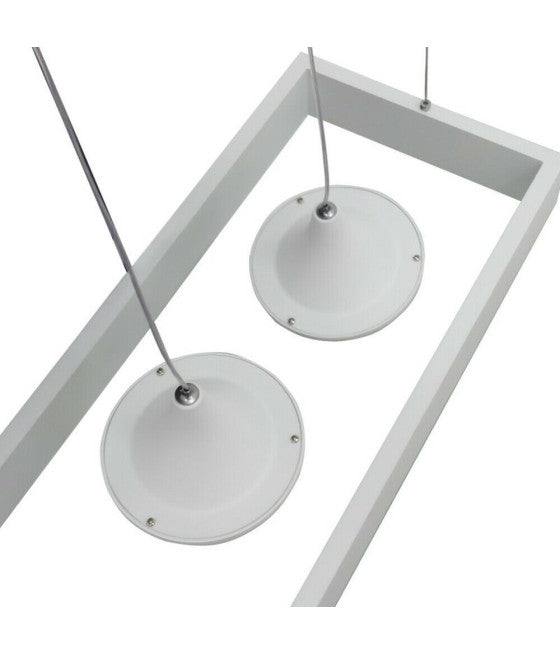 Lámpara lámpara de araña 2 anillos Luz LED Techo Suspensión Colgante Diseño moderno
