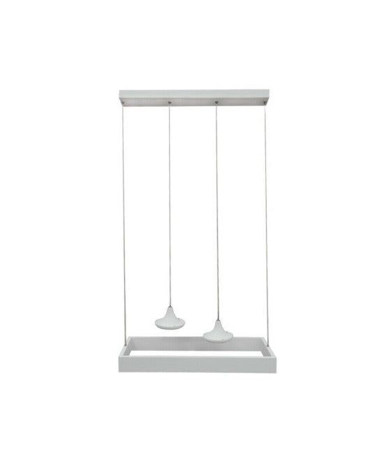 PENDENT LAMPADARIA BARRA TONDA BIANCO 30X120CM SOFFITTO LUCE LED APPLIQUE