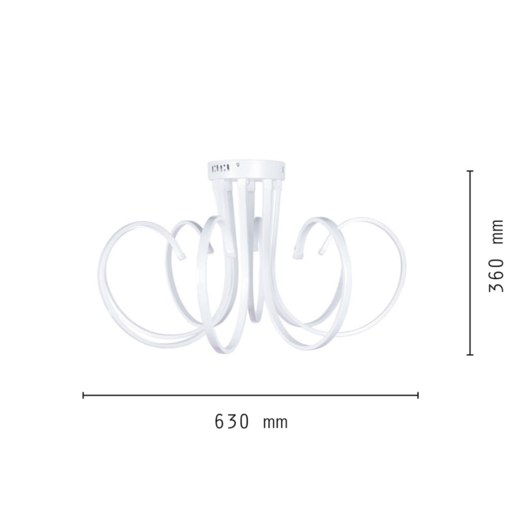 Lámpara lámpara lámpara 8 neón luz led techo suspensión moderno colgante diseño