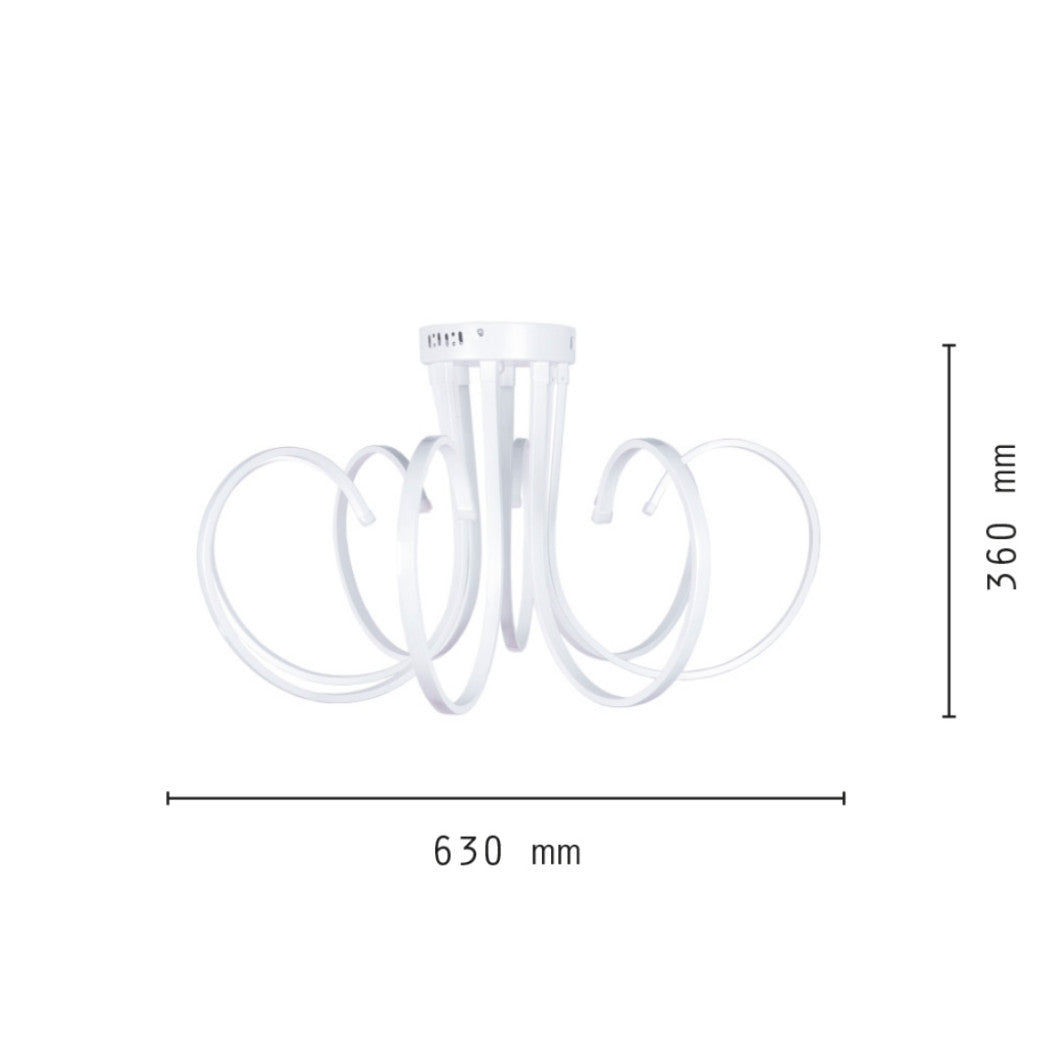 Lámpara lámpara lámpara 8 neón luz led techo suspensión moderno colgante diseño