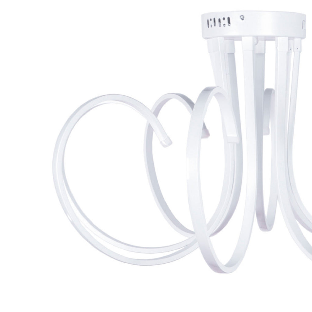 Lámpara lámpara lámpara 8 neón luz led techo suspensión moderno colgante diseño