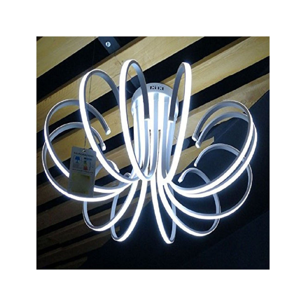 Lámpara lámpara lámpara 8 neón luz led techo suspensión moderno colgante diseño