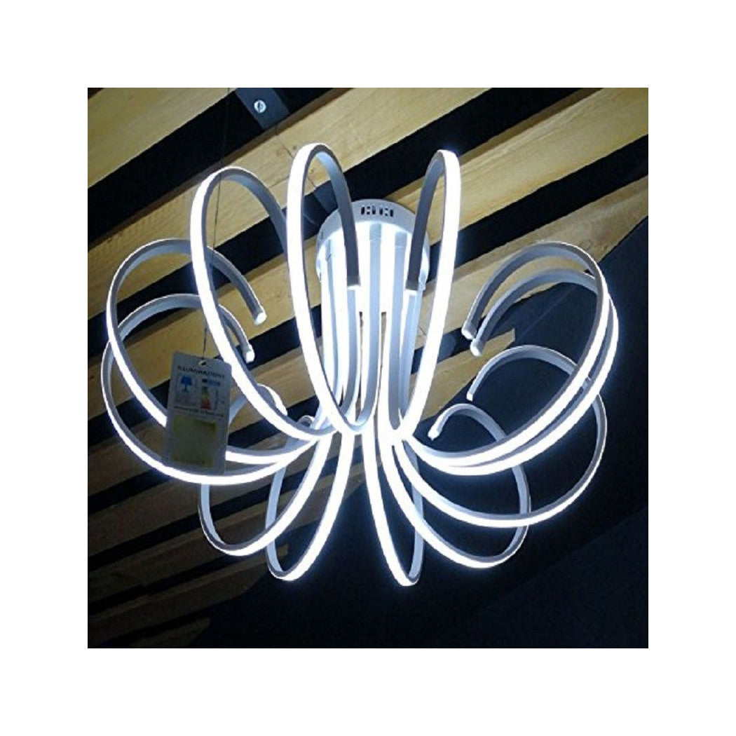 Lámpara lámpara lámpara 8 neón luz led techo suspensión moderno colgante diseño