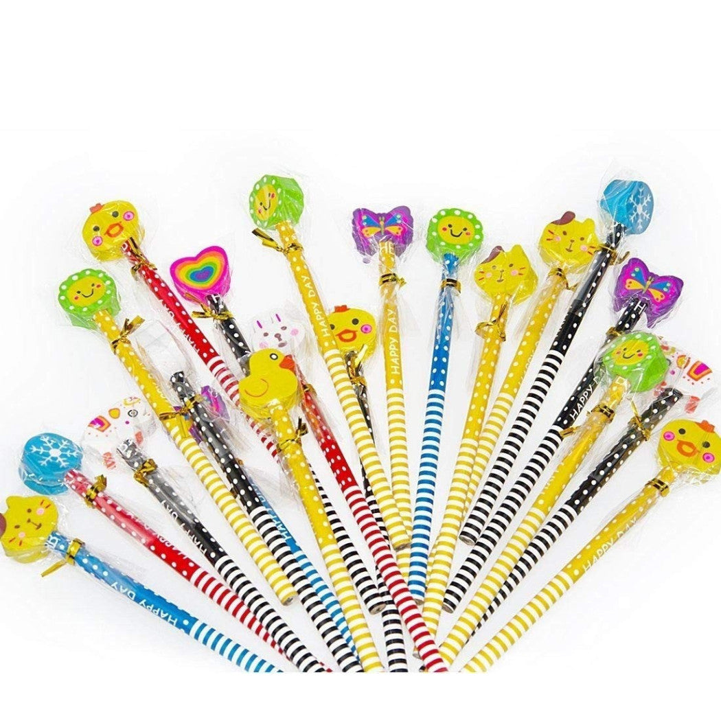 Lápices lápiz con animales de goma flores de caramelo gadget favores regalos festivos