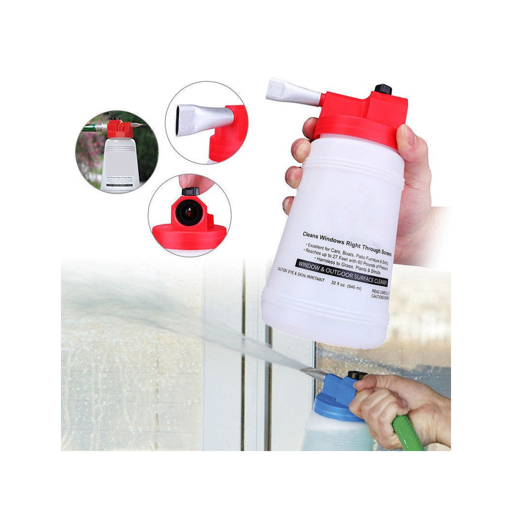 Limpieza de la bomba de cristal de la bomba de la bomba Limpie las ventanas de cristal más llena