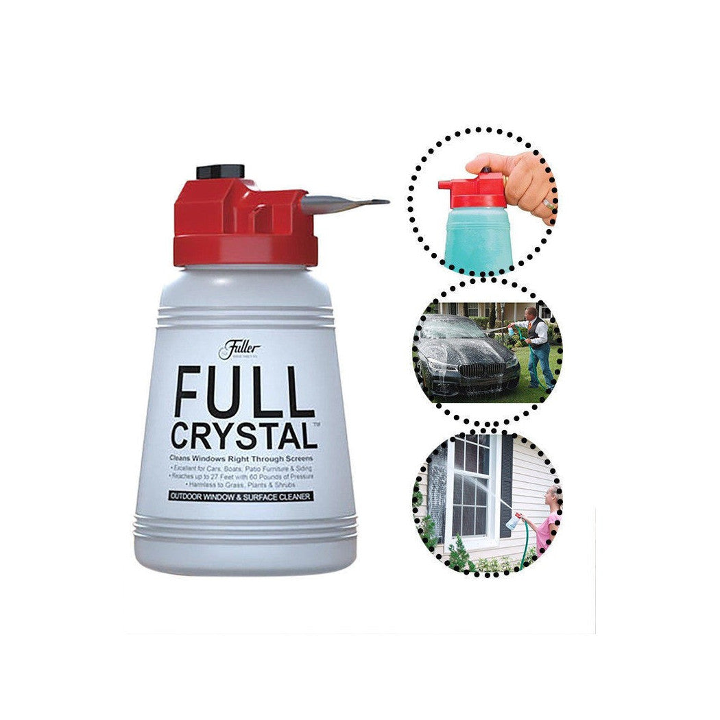 Limpieza de la bomba de cristal de la bomba de la bomba Limpie las ventanas de cristal más llena