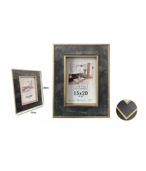 Establecer marcos de 2pz Expositor transparente Plexiglass 15x20cm Puerto de fotos verticales