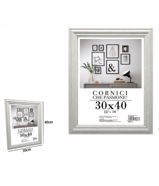 Marco de fotos Pósteres Tele Dimensiones Dimensiones 40x50cm Color blanco