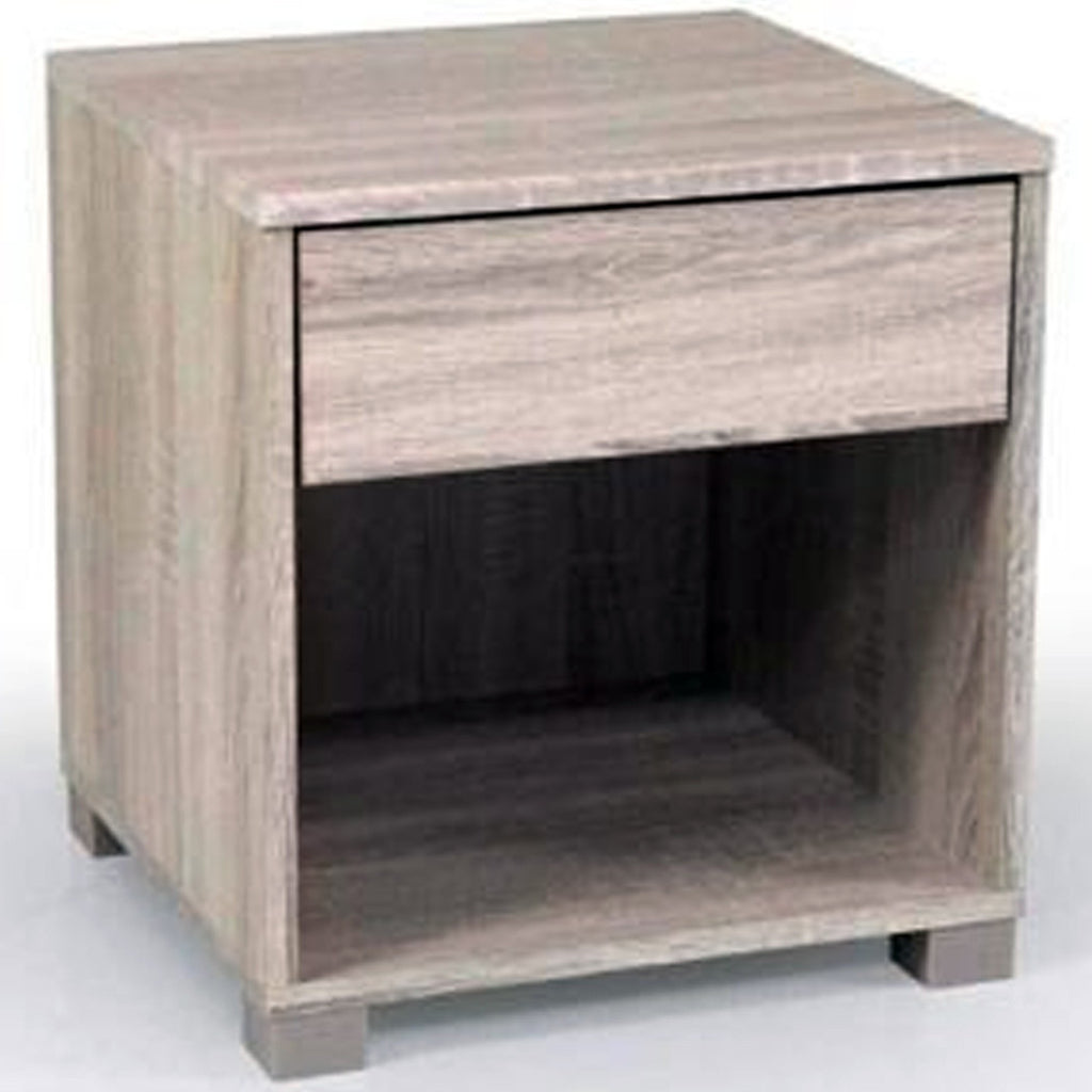 Mesa de noche con cajón 40x36x44cm Dormitorio de madera de roble decoración