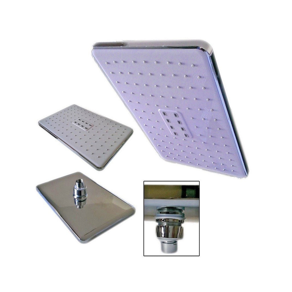 Mezclador de efecto lluvia de cabeza de ducha 26x17cm CHROME Baño Ducha 92001