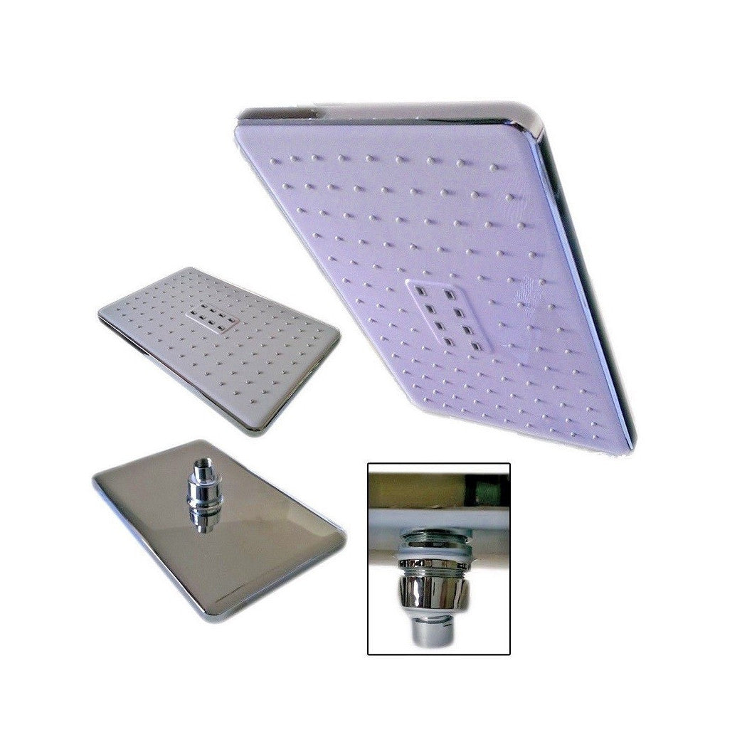 Mezclador de efecto lluvia de cabeza de ducha 26x17cm CHROME Baño Ducha 92001