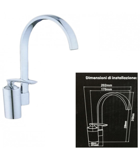 Grifo de mezclador de baño de cromo con conexión a ducha 80018