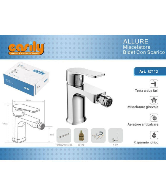 Cesta flotante WC 3/8 Toque para universal de latón de extracción con esfera