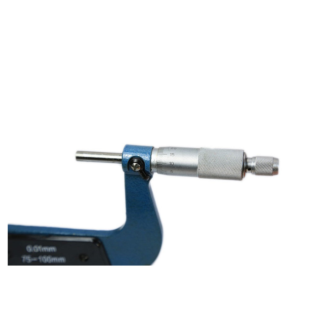 Micrómetro de expedición de centésima analógica externa 75-100mm 00.1 mm
