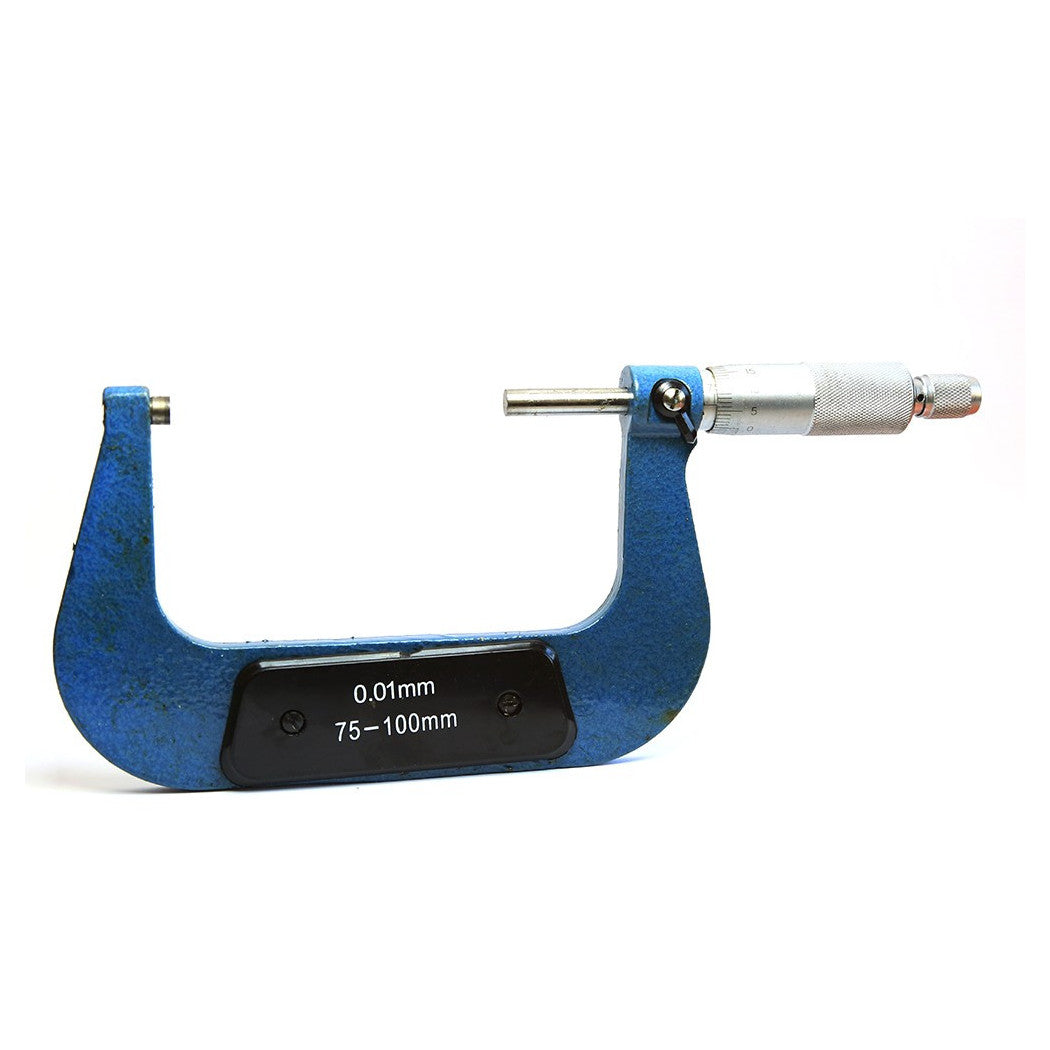 Micrómetro de expedición de centésima analógica externa 75-100mm 00.1 mm