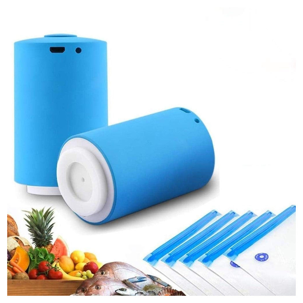 Mini máquina de sellador de vacío cerrar alimentos sobres alimenticia + bolsas