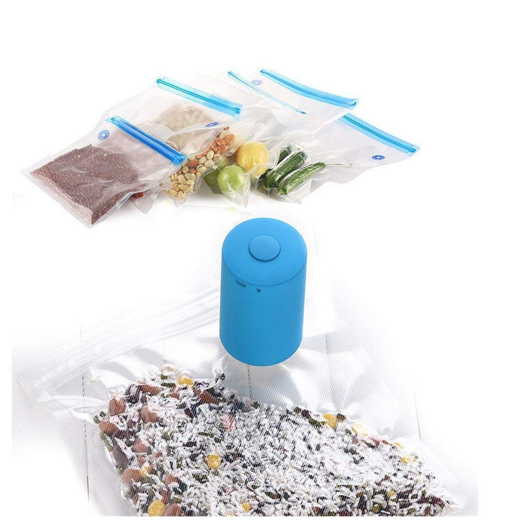 Mini máquina de sellador de vacío cerrar alimentos sobres alimenticia + bolsas