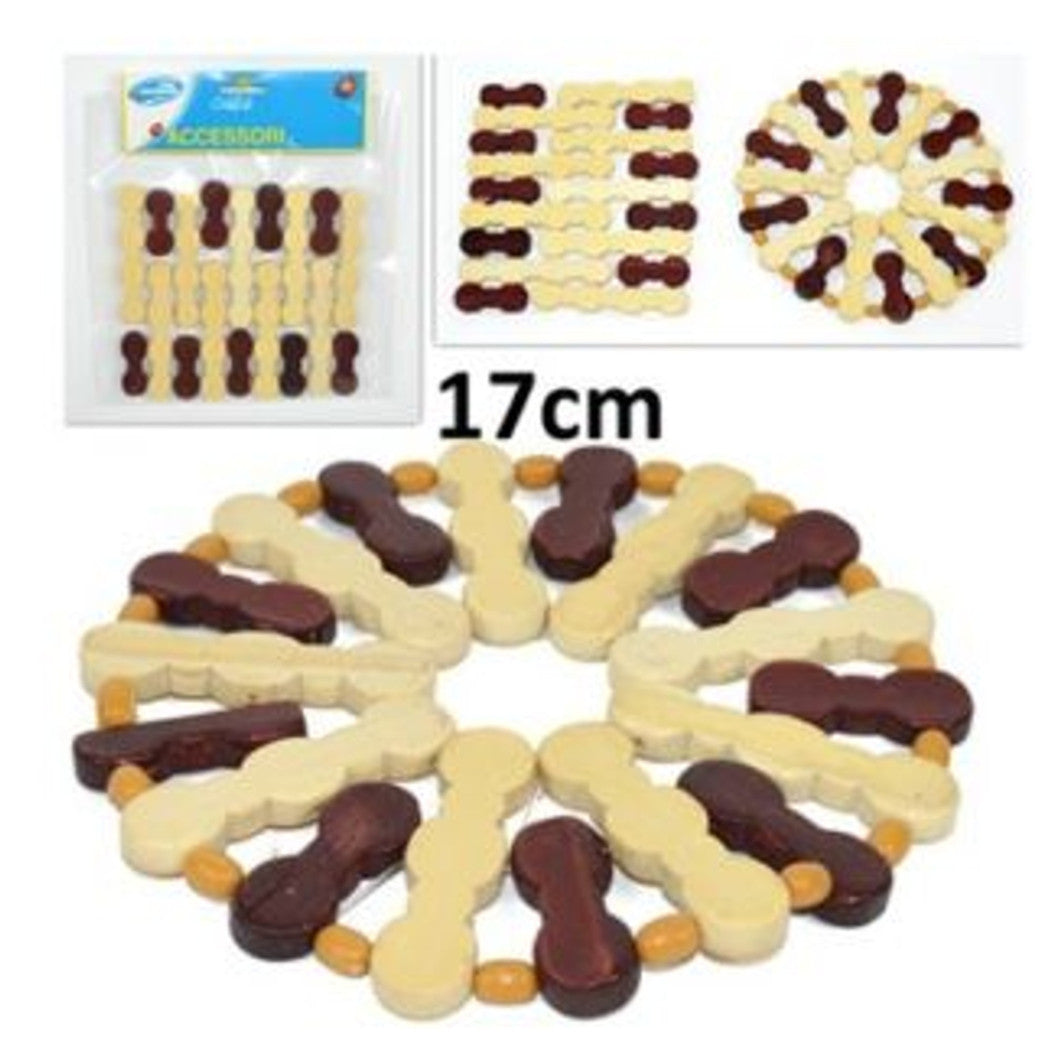 Municántas Bases bajo una cazuela de madera de fantasía