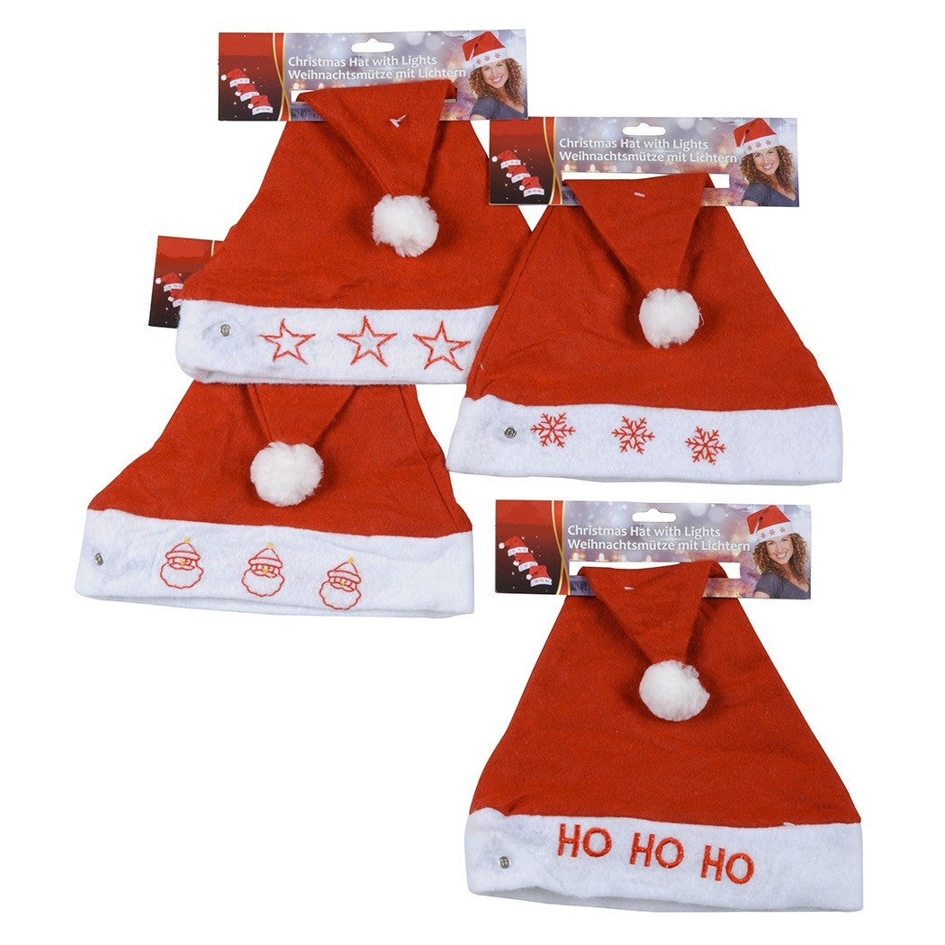 NATALE BABBO CAPEL WITH LED LIGHTS DIVERSIDE NATAL MODELOS OF TRAVESTMENT