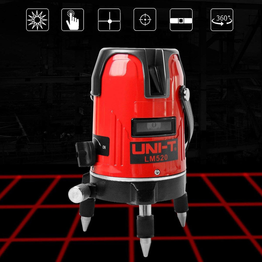 Nivel láser 360º Rastreador autonivelante Rotación de burbujas digitales 2 líneas