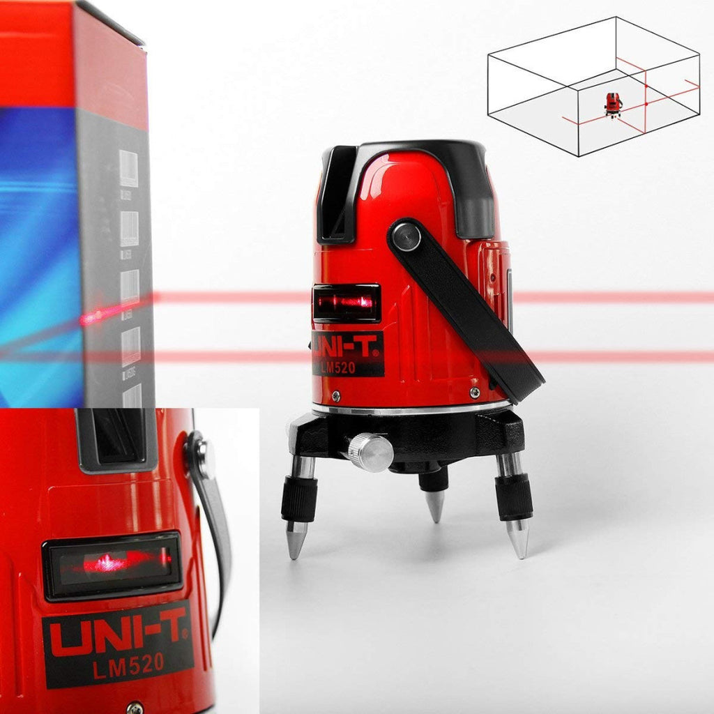 Nivel láser 360º Rastreador autonivelante Rotación de burbujas digitales 2 líneas