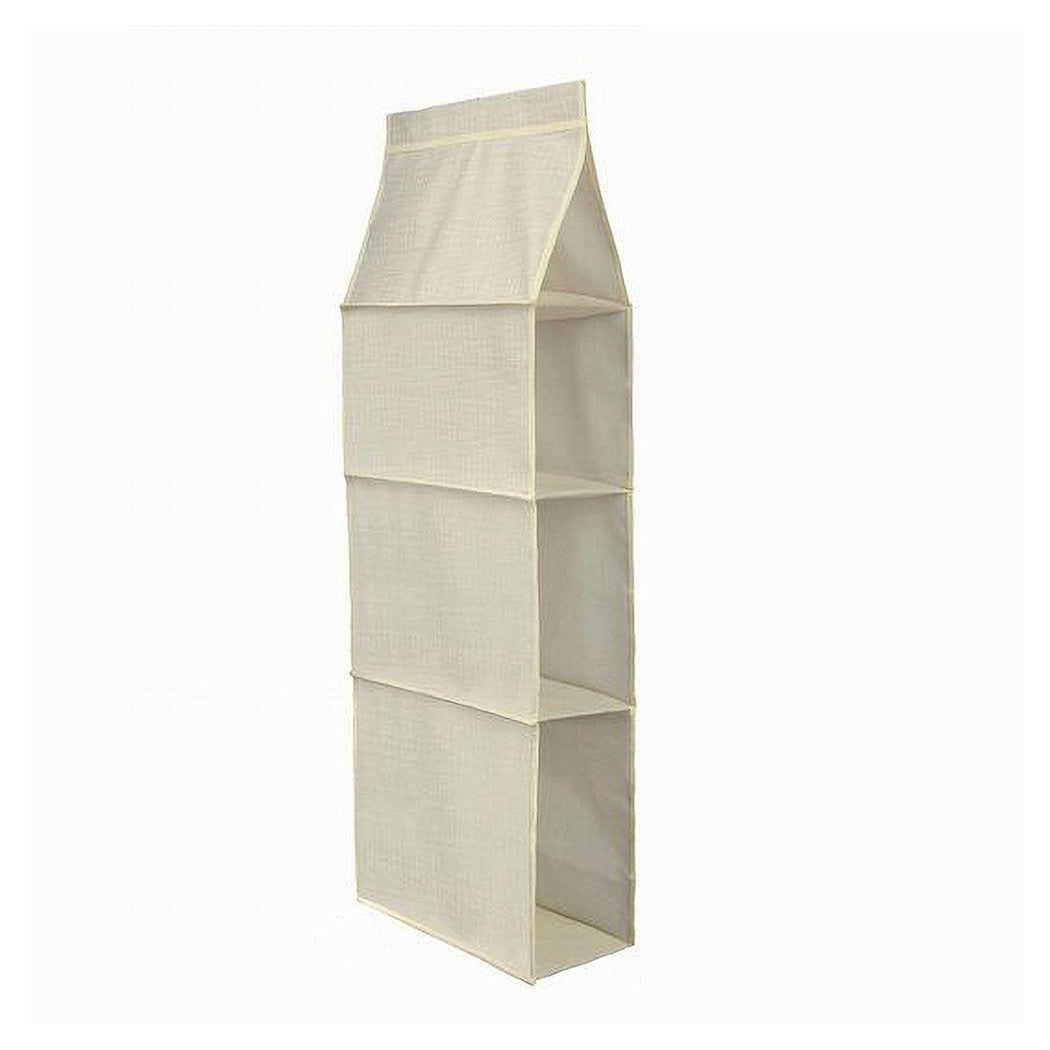 Organizador de armarios para armario con 3 compartimentos de estantes Guardar tela 69723