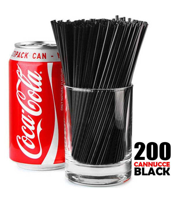 Pajas de barra negra 200 piezas en la longitud de la caja de la pantalla 15 cm negro negro