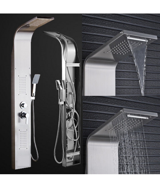 Cabezal de ducha 4 "10 cm de acero redondo estándar ajustable ajustable ajustable