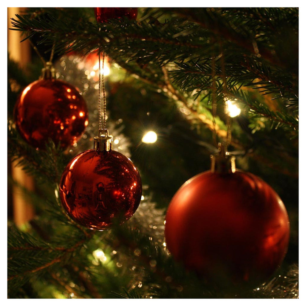 Paquete 54 Bolas de Navidad Decoración navideña roja 6 cm