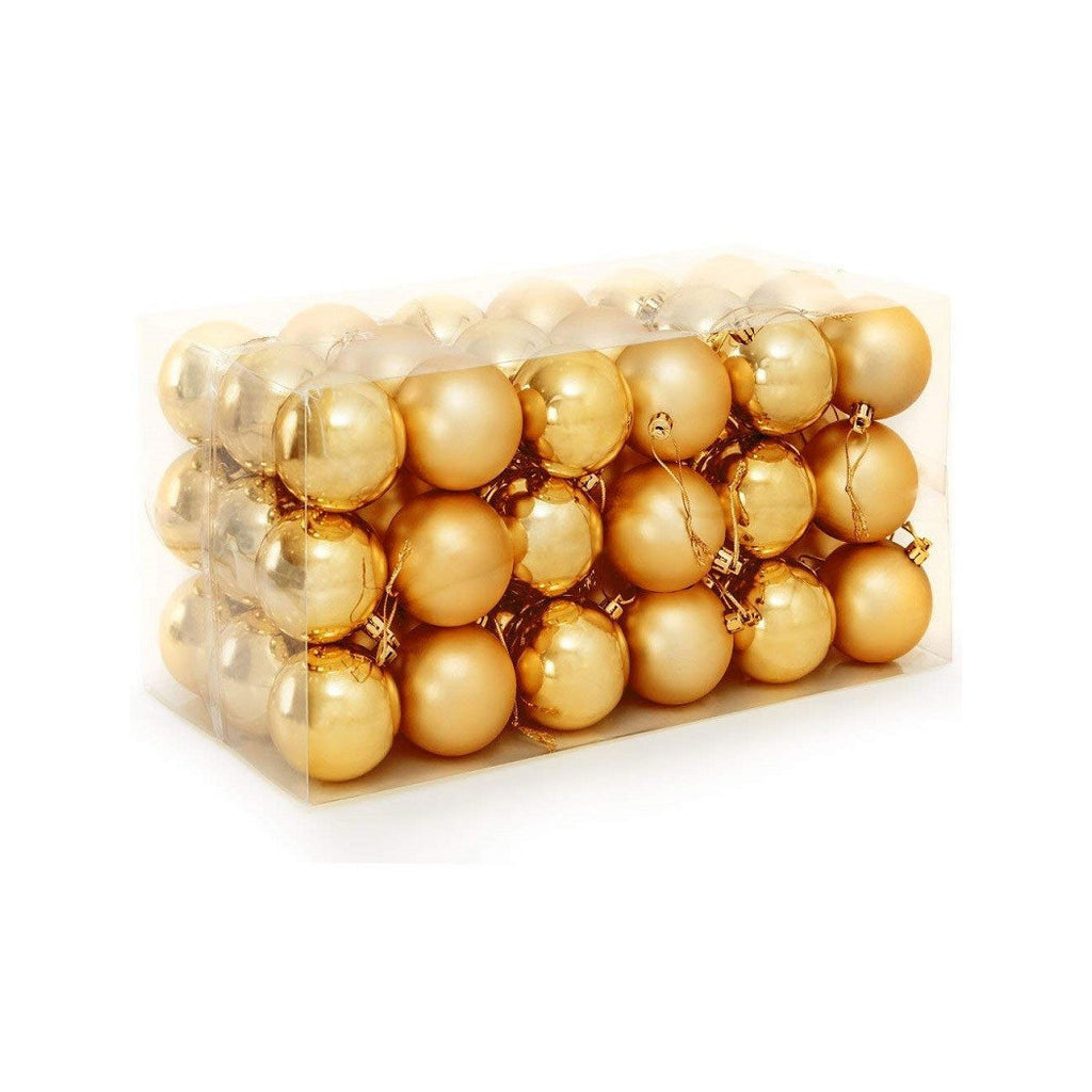 Paquete 54 Bolas de Navidad Oro Oro Oro 6 cm Decoración navideña