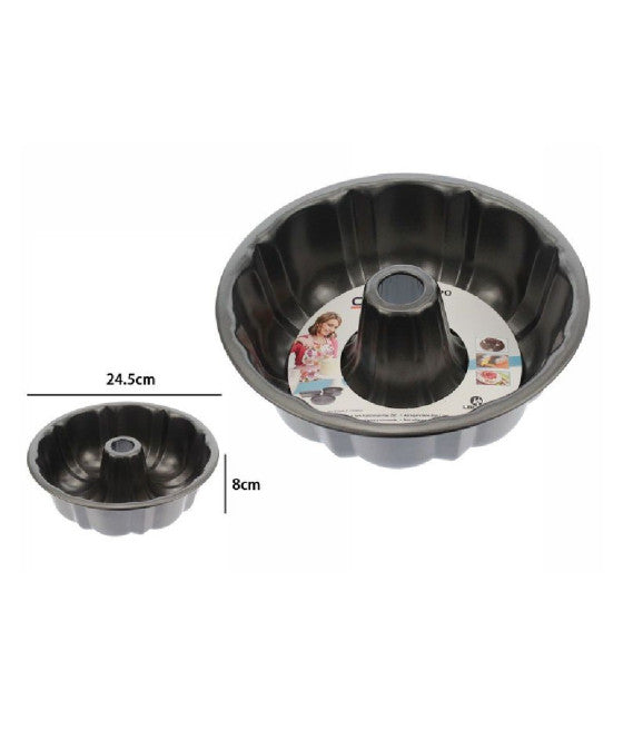 Mini moldes para brotes dulces Conjunto de 12spezzi Tamaño de acero inoxidable Diam 7 cm