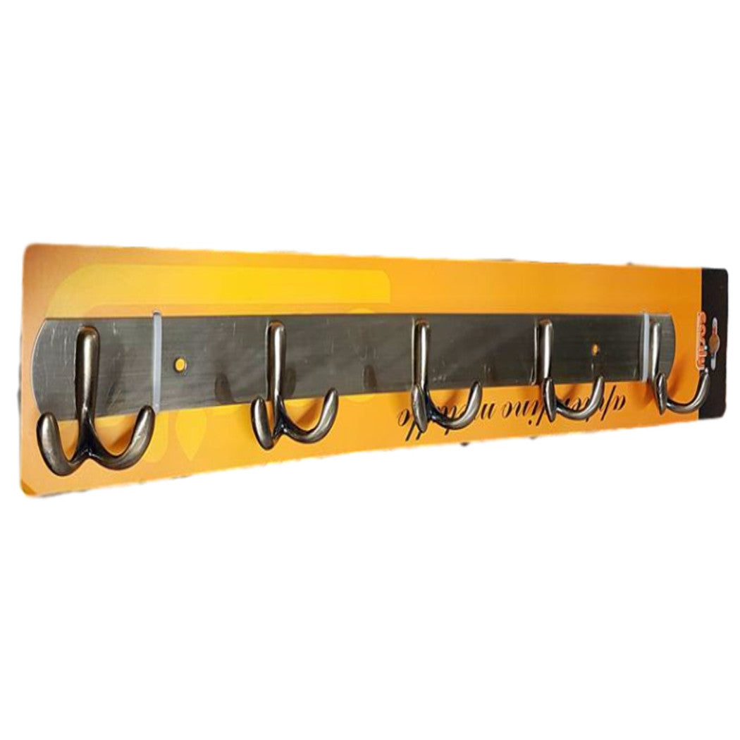 Perchas colgar ropa de pared Toallas de pared de latón antiguo 5 plazas Doble