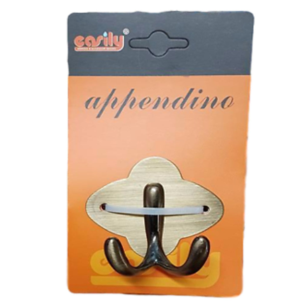 Perchas colgar ropa de toallas de pared de latón antiguo 1 lugar doble 52913