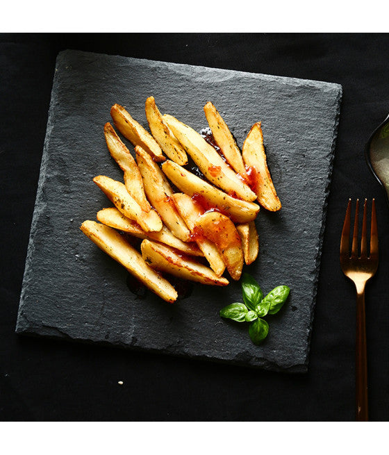 Placa de piedra de pizarra rectangular Rango de 10x30cm para alimentos fríos calientes