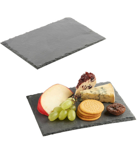 Placa de piedra de pizarra rectangular Rango de 10x30cm para alimentos fríos calientes