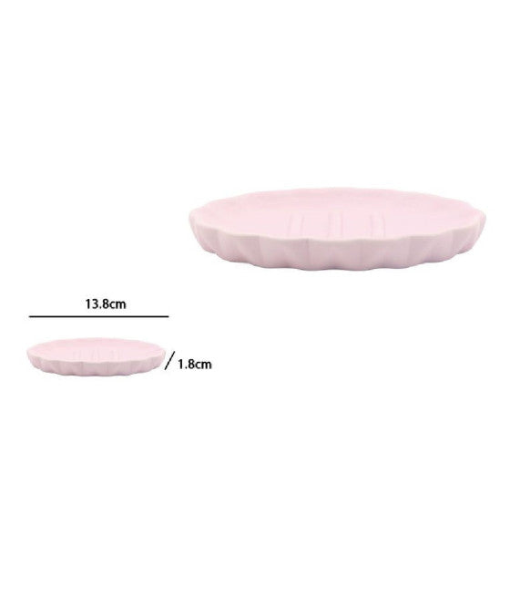 Set de baño Flores Puerta de vidrio de jabón de cerámica japonesa