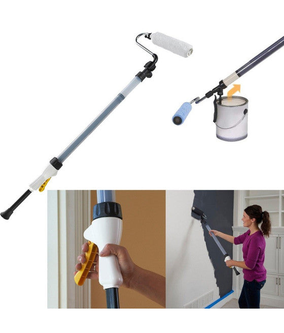 Rodillo de pintura Rodillo de pintura de varilla telescópica 23 cm para paredes sin gotas