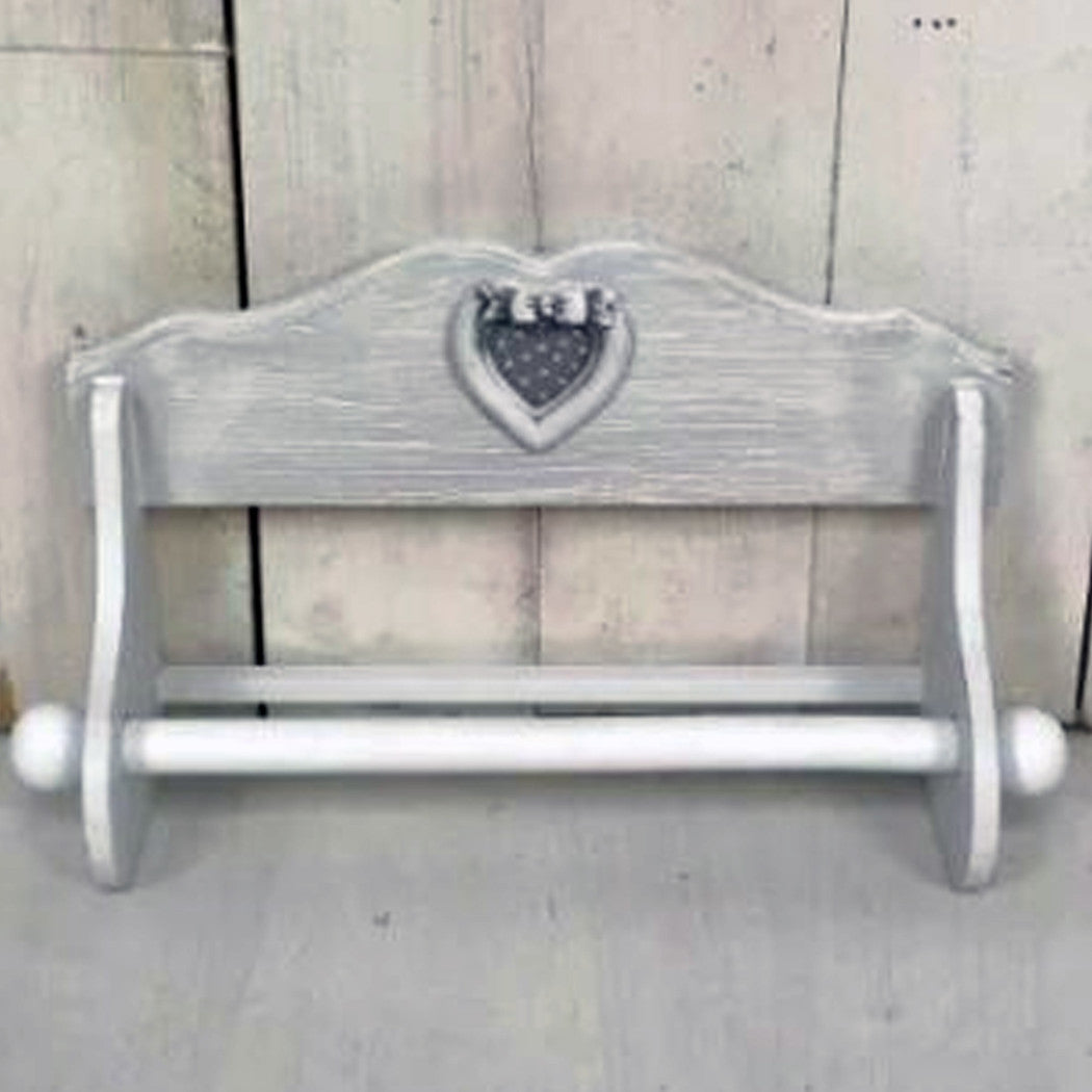 Rollo de pared de la cocina Rollo de cocina Scottex Wood White con corazón lamentable