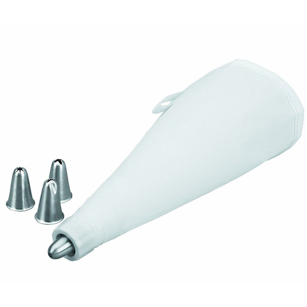 SAC a algunos bolsillos de pastelería profesional con 4 cochecitos de acero para pasteles