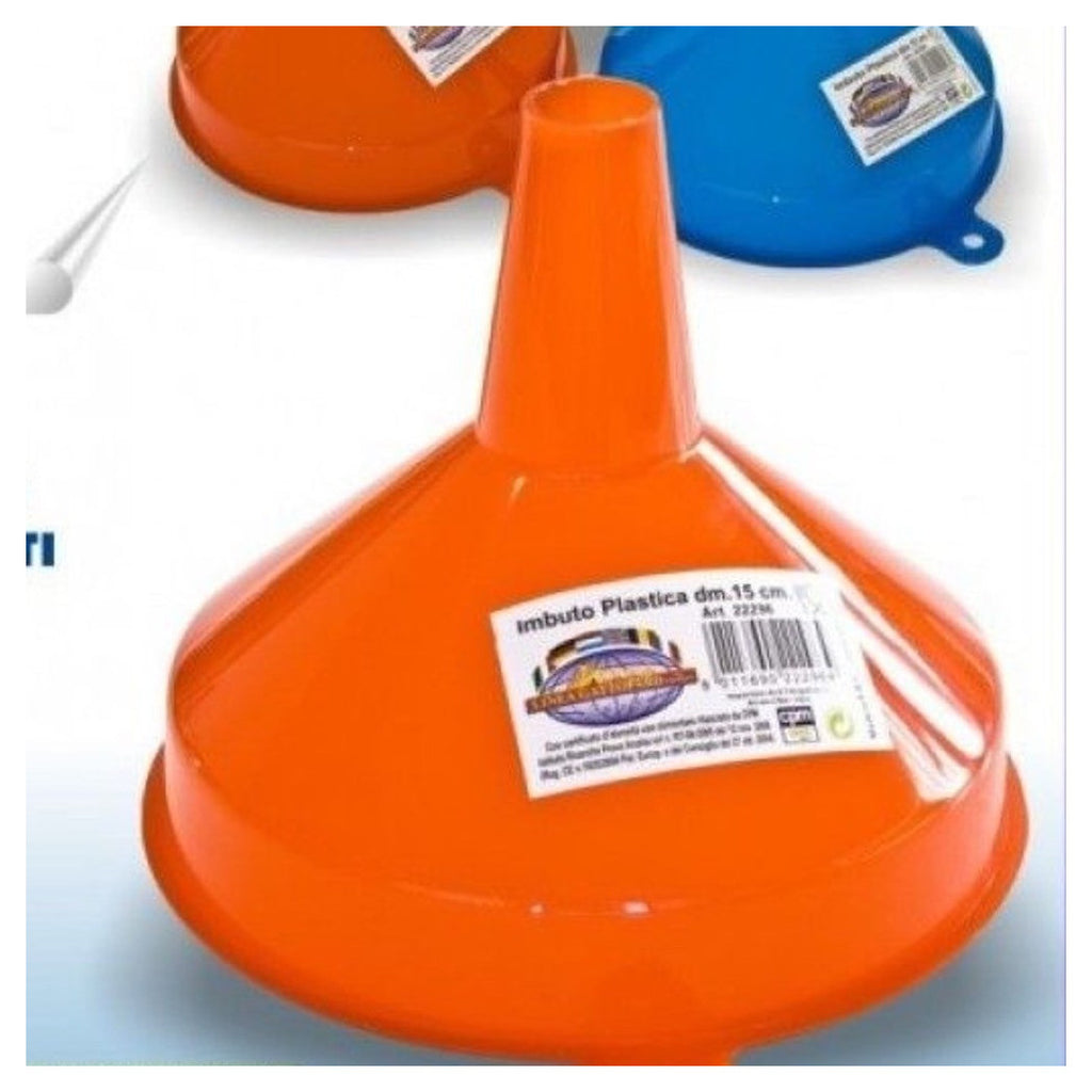 Set 12 Funnel Plastic Funnel Diámetro 15 cm en varios colores Utensileo Cocina