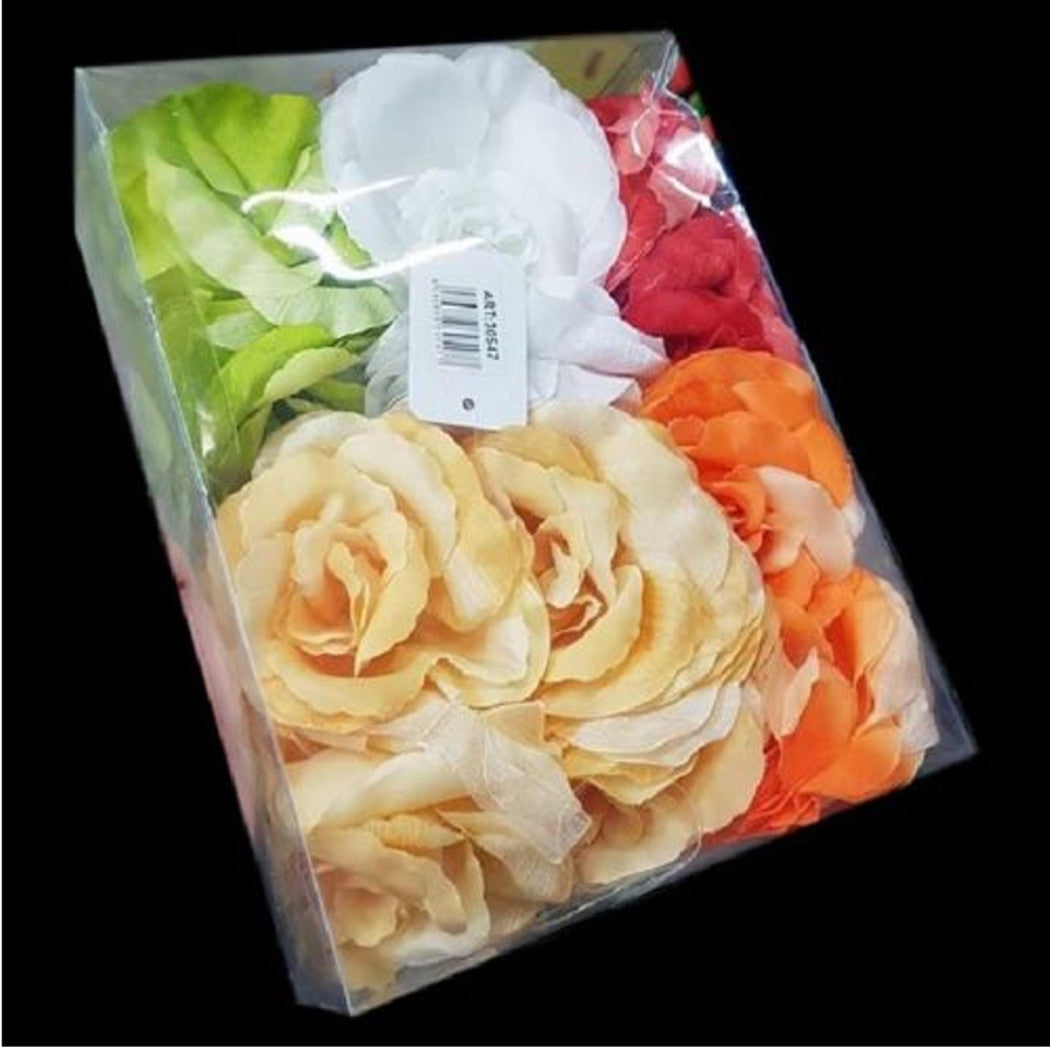 Set 12pcs Cortina de aleación de la aleación de la aleación Cortinas coloridas flores elegantes