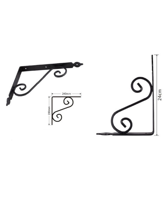 Soporte de soporte soporte soporte estante de metal 25x30cm blanco