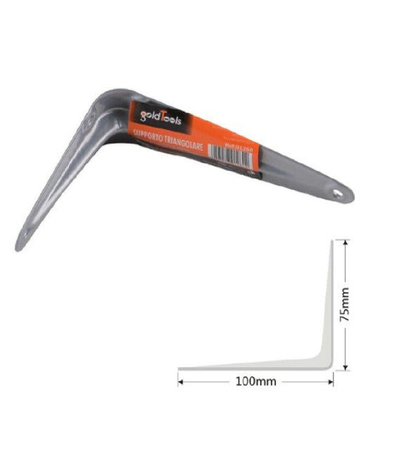 Soporte de soporte de soporte soporte estante de metal 10x12.5cm blanco