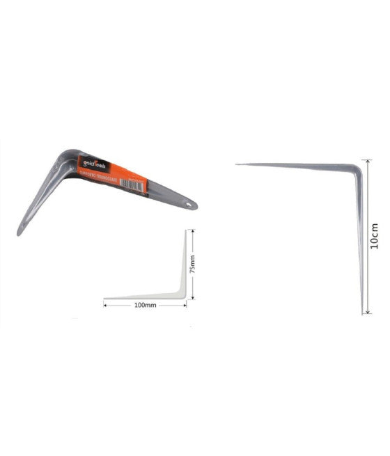 Soporte de soporte de soporte soporte estante de metal 10x12.5cm blanco